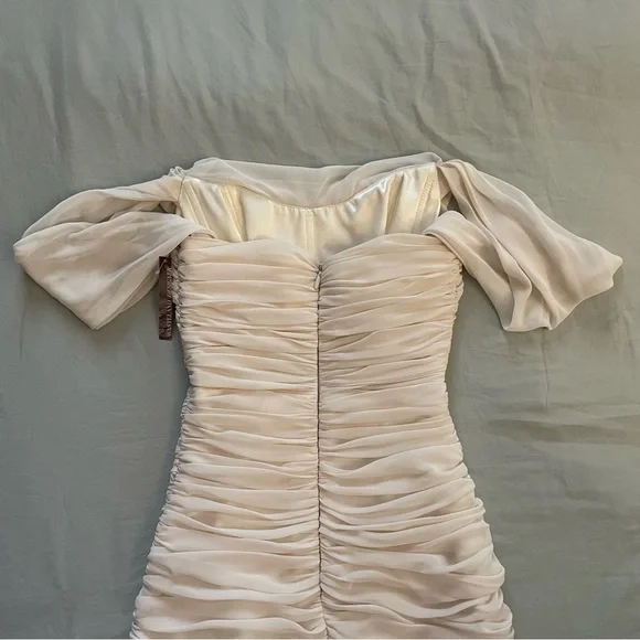 House of CB London Ivory Carlotta Dress - Picture 10 of 11